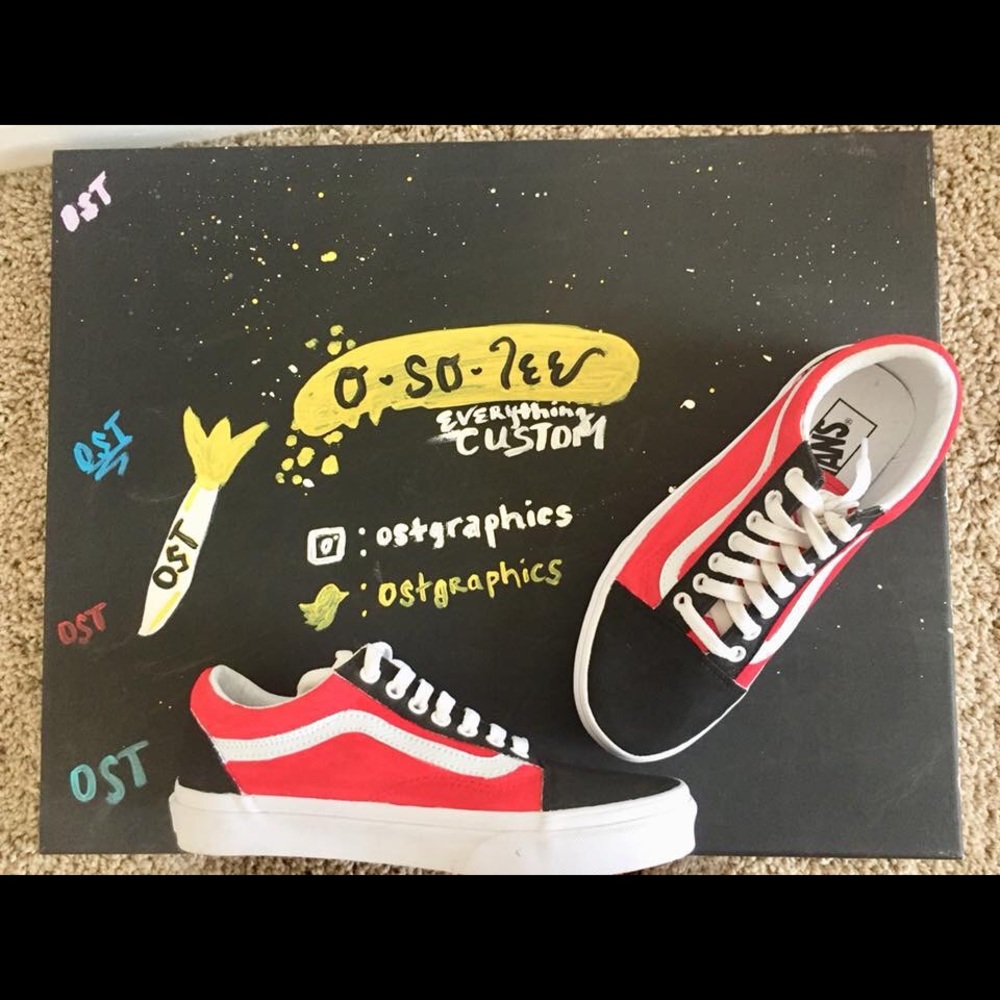 Red and Black Vans
